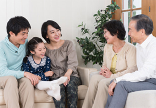 家族が集まる空間に